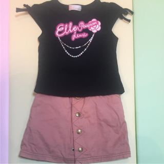 エル(ELLE)の♡ELLE Tシャツ RIO ピンクスカート セット まとめ売り コーデ♡(Tシャツ/カットソー)