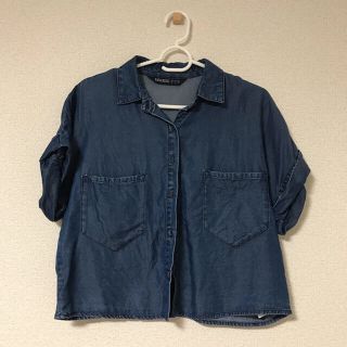 ザラ(ZARA)のZARAデニムシャツ・半袖(シャツ/ブラウス(半袖/袖なし))