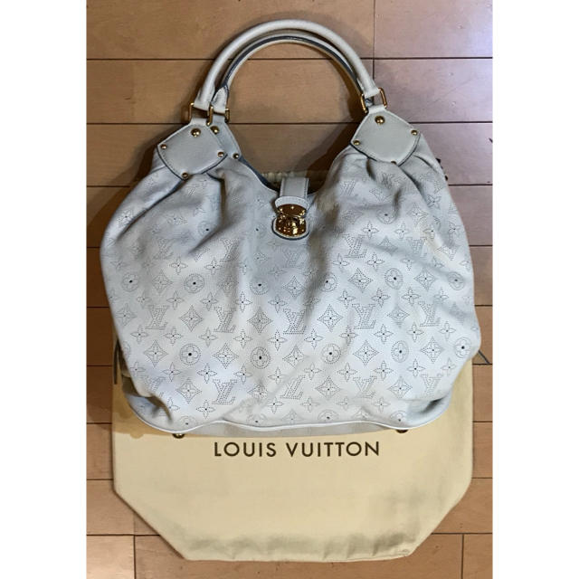 【返品送料無料】 Vuitton 【美品】Louis - VUITTON LOUIS TJ4140 L マヒナ ルイヴィトン トートバッグ