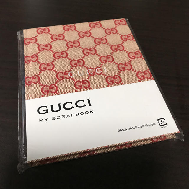 Gucci(グッチ)のグッチ GUCCI スクラップブックノート バイラ 6月号付録 エンタメ/ホビーの雑誌(ファッション)の商品写真