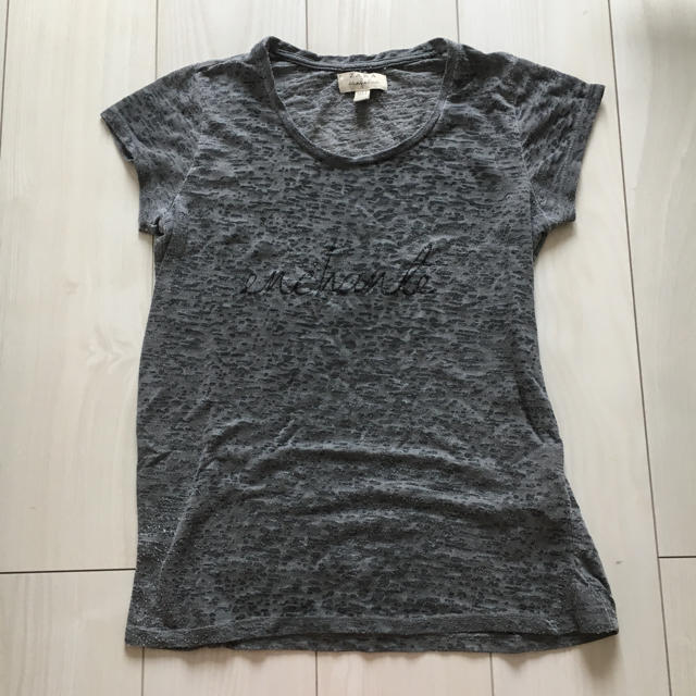 ZARA(ザラ)のザラ Tシャツ Sサイズ ウィメンズ キッズ グレー 半袖 春 夏 秋 ZARA レディースのトップス(Tシャツ(半袖/袖なし))の商品写真