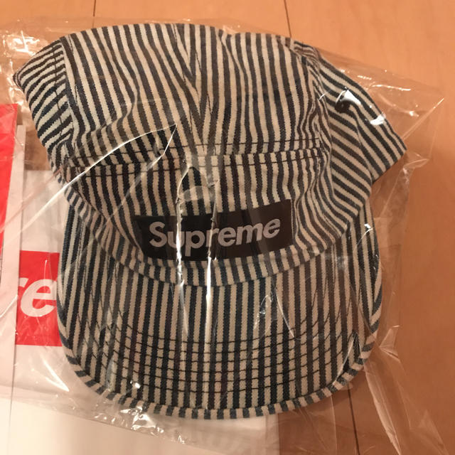 キャップSupreme Denim Camp Cap Indigo Stripe