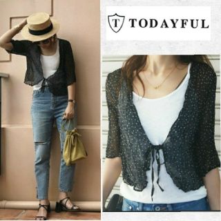 トゥデイフル(TODAYFUL)の【未使用】TODAYFUL シフォンドットブラウス (シャツ/ブラウス(半袖/袖なし))