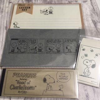 スヌーピー(SNOOPY)の新品未開封 スヌーピー 文具セット②(キャラクターグッズ)