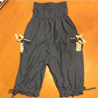 アクシーズファム(axes femme)の美品 2way ビスチェパンツ デニムブルー(カジュアルパンツ)