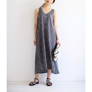 アズールバイマウジー(AZUL by moussy)の【新品タグ付】アズールbyマウジー/イカット柄オパールセットマキシワンピース(ロングワンピース/マキシワンピース)