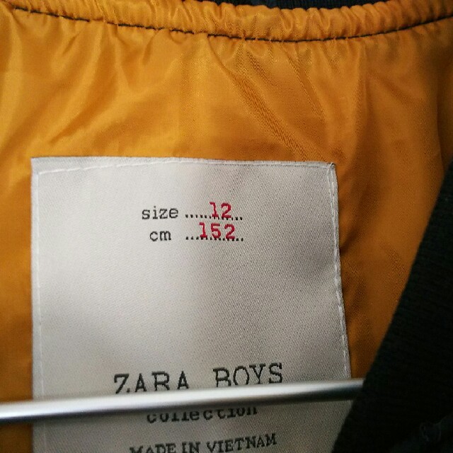 ZARA(ザラ)のZARA ☆ MA-1  ジャンパー【152】 キッズ/ベビー/マタニティのキッズ服男の子用(90cm~)(ジャケット/上着)の商品写真