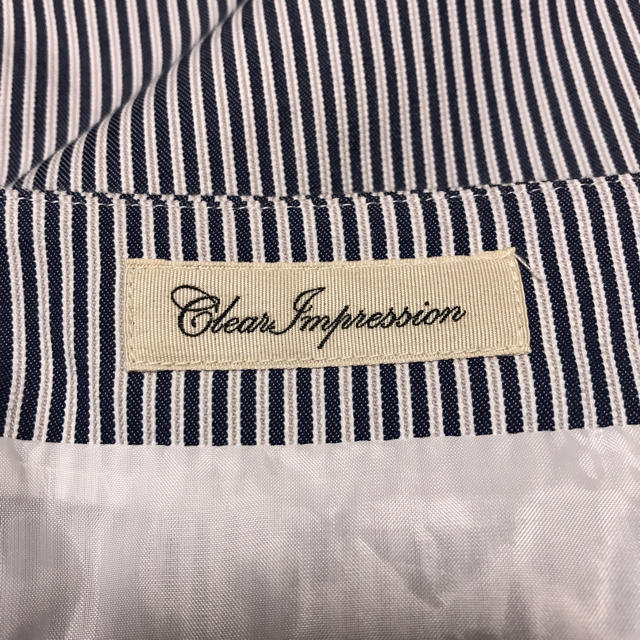 CLEAR IMPRESSION(クリアインプレッション)のCLEAR IMPRESSION ストライプ スカート レディースのスカート(ひざ丈スカート)の商品写真
