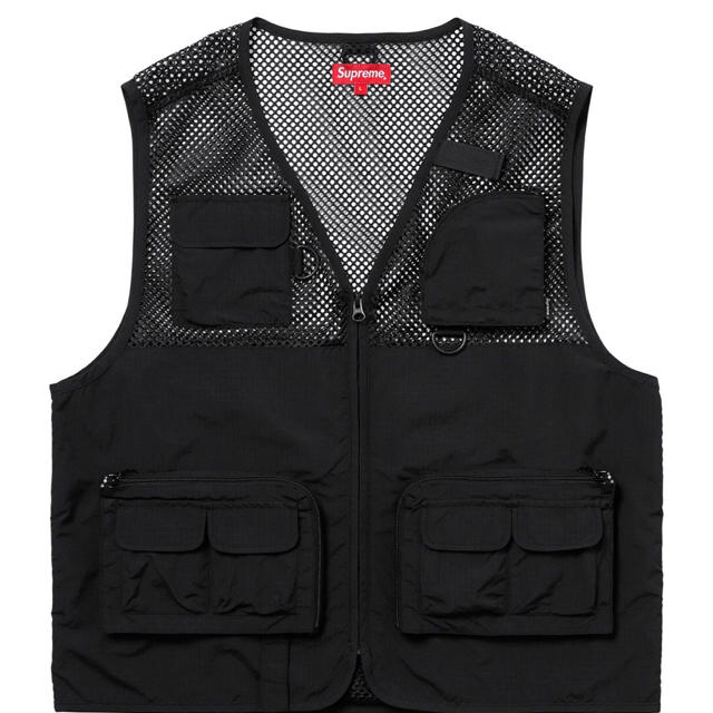 Supreme(シュプリーム)のパピコ様専用 Supreme mesh cargo vest black M メンズのトップス(ベスト)の商品写真