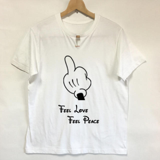 Ron Herman(ロンハーマン)のライズリヴァレンス カットオフヘンリーネック feellove Tシャツ wh メンズのトップス(Tシャツ/カットソー(半袖/袖なし))の商品写真