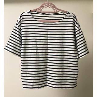 ジャーナルスタンダード(JOURNAL STANDARD)のジャーナルスタンダードrelume購入 半袖ボーダーTシャツフリーサイズUSED(Tシャツ(半袖/袖なし))