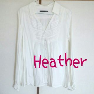 ヘザー(heather)のﾍｻﾞｰ＊レースシャツ(シャツ/ブラウス(長袖/七分))