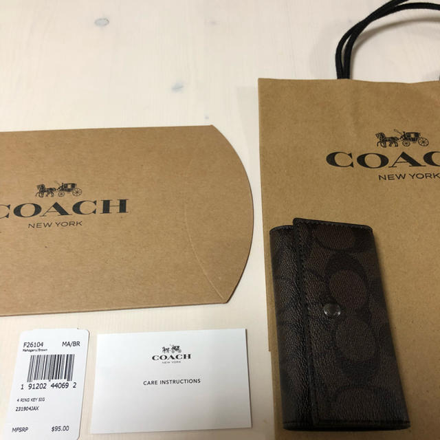 COACH(コーチ)の【送料無料】COACH シグネチャー 5連キーケース F26104 MA/BR メンズのファッション小物(キーケース)の商品写真