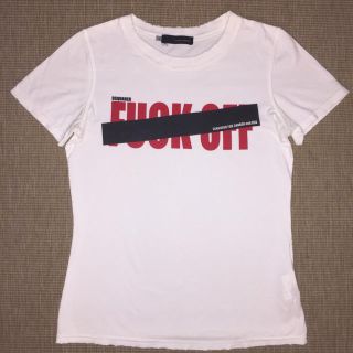 ディースクエアード(DSQUARED2)の三崎正規品DSQUARED2 FU○K OFFプリントTシャツユーズド加工(Tシャツ(半袖/袖なし))