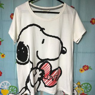 ピーナッツ(PEANUTS)のスヌーピー 半袖 Tシャツ  LLサイズ(Tシャツ(半袖/袖なし))