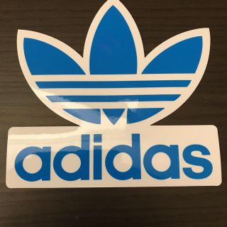 アディダス(adidas)の【縦16.3cm横16.7cm】adidas ステッカー大(ステッカー)