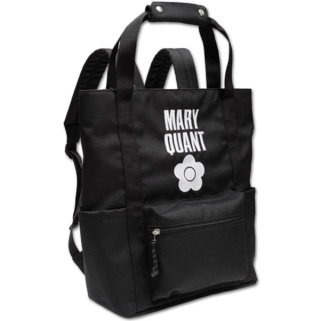 MARY QUANT(マリークワント)の今期マリークワント新品ロゴデイジーリュックバッグ2way黒 レディースのバッグ(リュック/バックパック)の商品写真