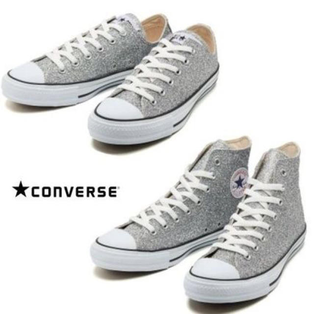 CONVERSE(コンバース)のコンバース☆シルバーラメスニーカー レディースの靴/シューズ(スニーカー)の商品写真