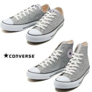 コンバース(CONVERSE)のコンバース☆シルバーラメスニーカー(スニーカー)