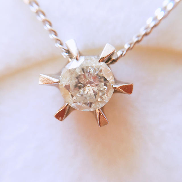 まーむ様専用♡pt850/pt900 一粒ダイヤptネックレス D0.46ct