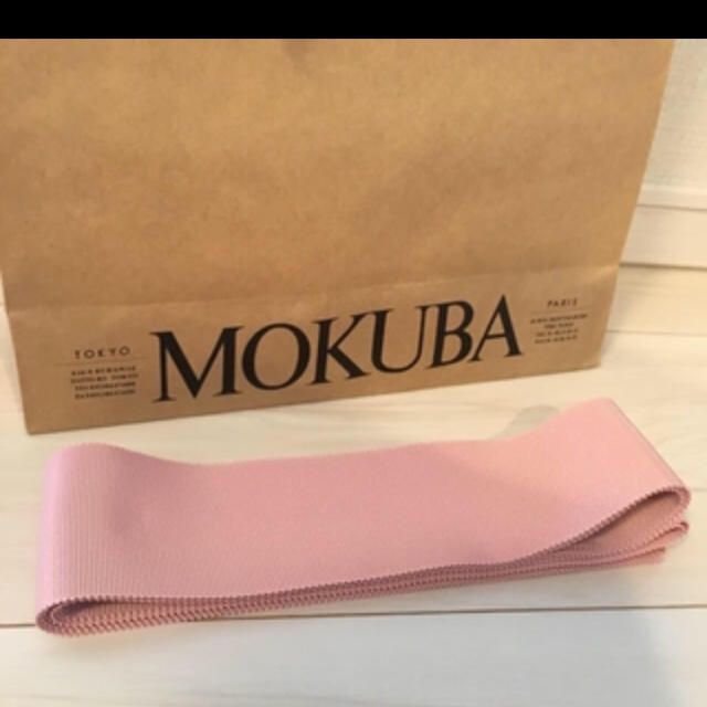 MOKUBA 木馬 ピンク サッシュリボン サッシュべルト レディースのファッション小物(ベルト)の商品写真