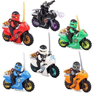 LEGO 互換品 ミニフィグ + バイク６台 セット レゴ忍者ゴー(キャラクターグッズ)