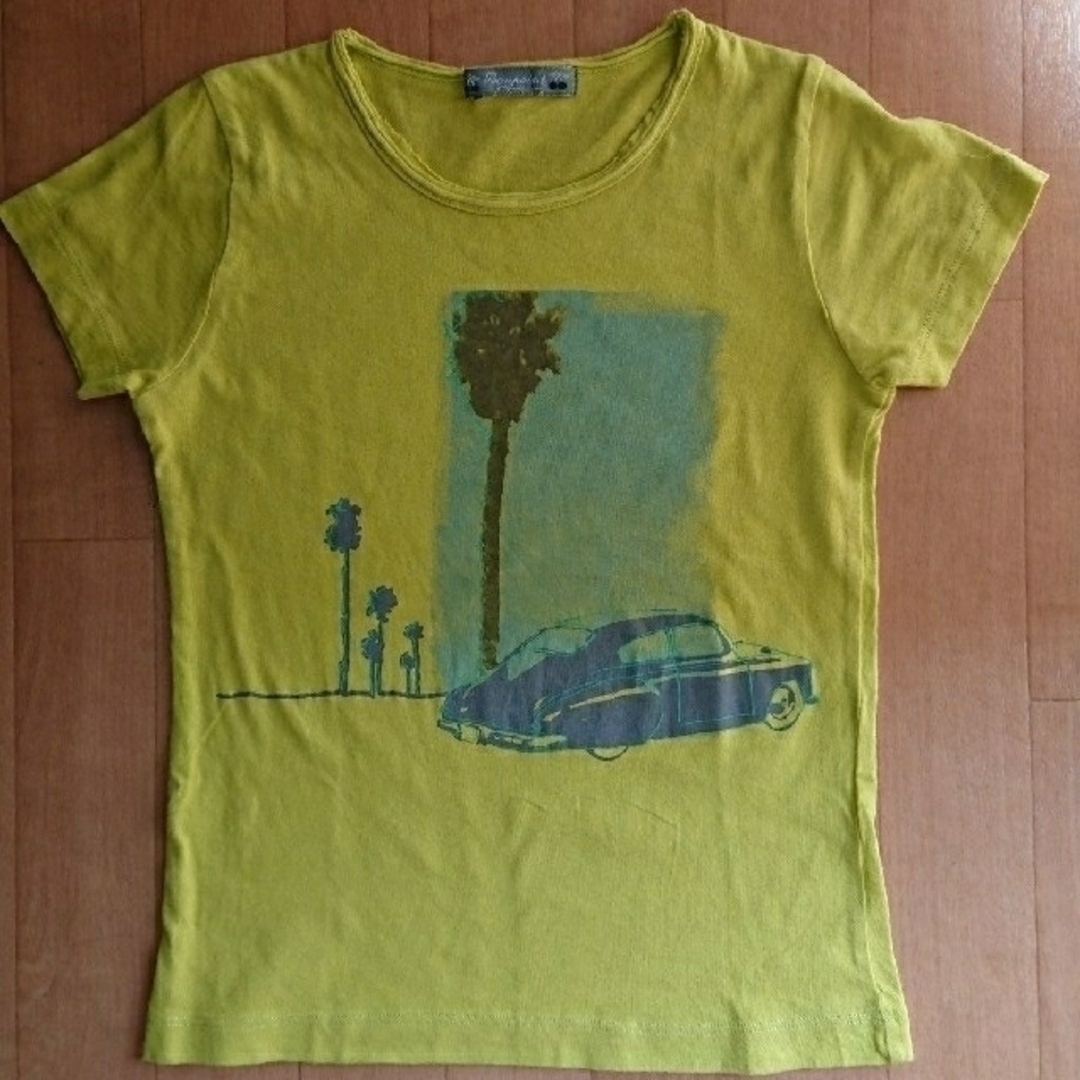 Bonpoint(ボンポワン)のBonpoint 4サイズ 海辺の車柄 黄カットソー キッズ/ベビー/マタニティのキッズ服男の子用(90cm~)(Tシャツ/カットソー)の商品写真