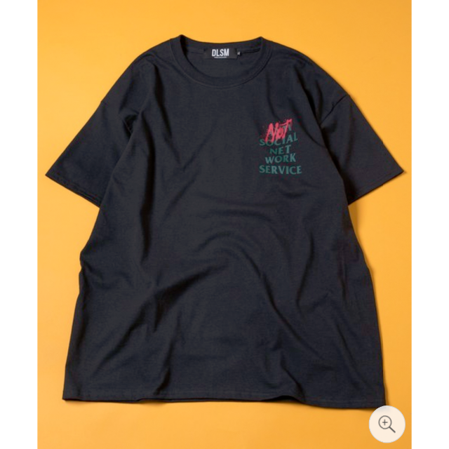 ANTI(アンチ)の【黒・XLサイズ】DLSM SNS TEE LTD COLOR NOT ANTI メンズのトップス(Tシャツ/カットソー(半袖/袖なし))の商品写真