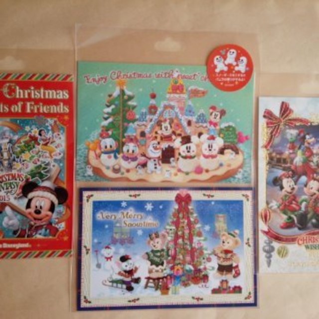 Disney ディズニー クリスマス15 4枚セット ポストカードの通販 By こはる S Shop ディズニーならラクマ