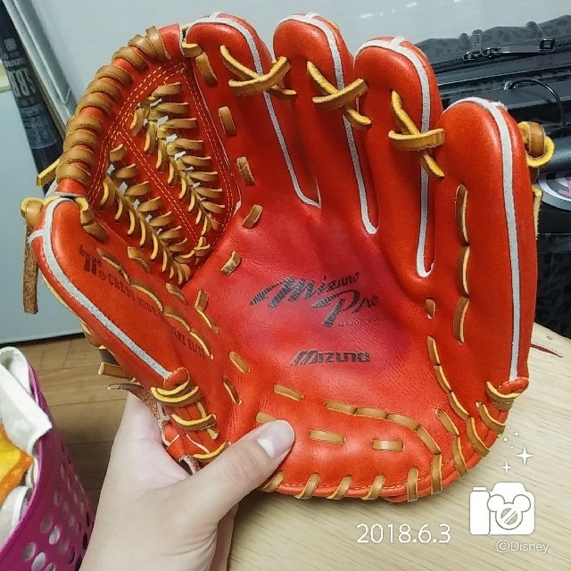 MIZUNO(ミズノ)の未使用　硬式　ミズノ　ミズノプロ　現在販売終了の内野手6型　レア スポーツ/アウトドアの野球(グローブ)の商品写真