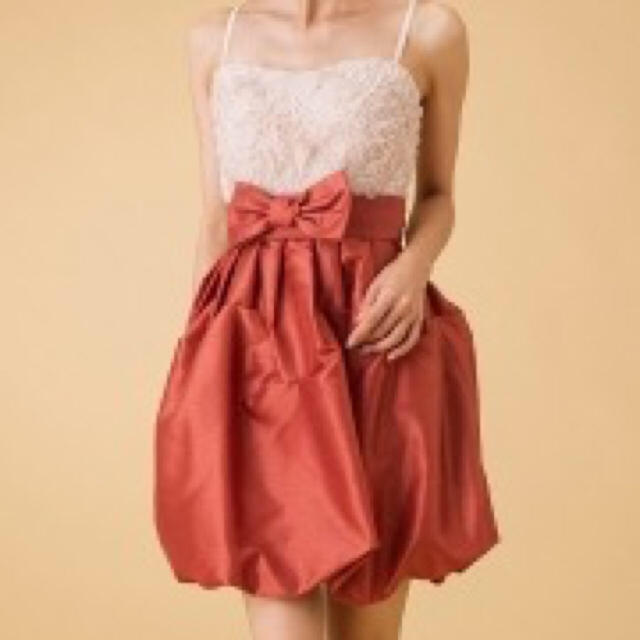 AIMER(エメ)のaimer パーティドレス リボン 美品 ワンピース ピンク ネイビー ワンピ レディースのフォーマル/ドレス(ミディアムドレス)の商品写真