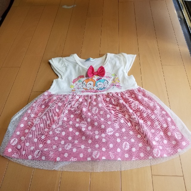 アンパンマン(アンパンマン)のアンパンマン　服　100　ワンピース キッズ/ベビー/マタニティのキッズ服女の子用(90cm~)(ワンピース)の商品写真