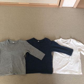 ムジルシリョウヒン(MUJI (無印良品))の3枚セット☆90cm(Tシャツ/カットソー)