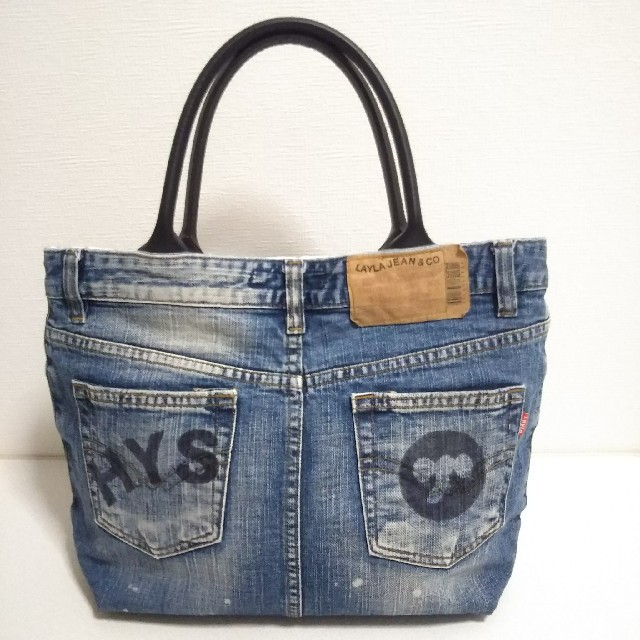 ハンドメイド リメイク デニム トート バック ヒステリック 【ジュンコキ】 ハンドメイド リメイク デニム トート バック ヒステリック 【ジュンコキ】