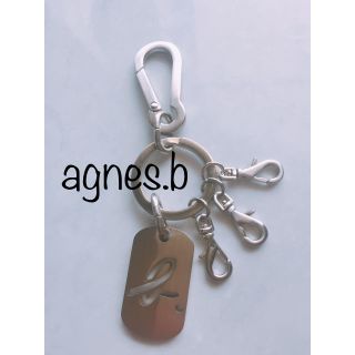 アニエスベー(agnes b.)の美品 アニエスベー キーリング キーホルダー(キーホルダー)