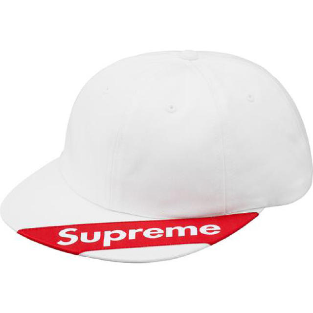 激安商品 Supreme Visor Label 6-Panel White 新品 未使用 キャップ