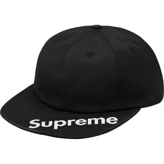Supreme Visor Label 6-Panel Black 新品 未使用 最前線の 3800円引き