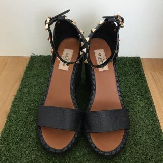 ヴァレンティノ(VALENTINO)のValentino✳︎ウェッジソールサンダル デニム エスパドリーユ(サンダル)