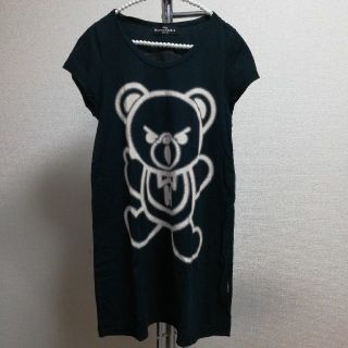 ヒステリックグラマー(HYSTERIC GLAMOUR)のhystericglamour  ファックベア Tシャツ ワンピース(ミニワンピース)