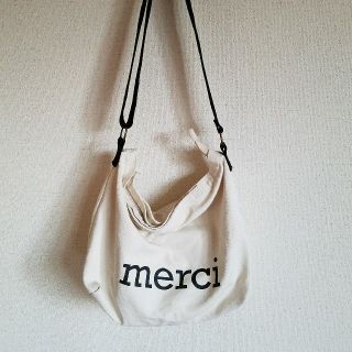 ★merci★ショルダーバッグ★コットン★キナリ(ショルダーバッグ)