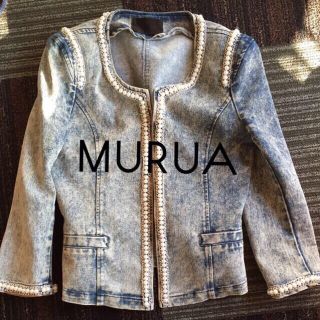 ムルーア(MURUA)のMURUA パールデニムジャケット(テーラードジャケット)