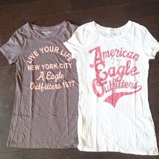 アメリカンイーグル(American Eagle)の夏物 シャツ  2枚(Tシャツ(半袖/袖なし))