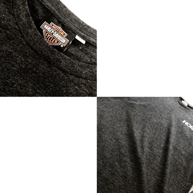 Harley Davidson(ハーレーダビッドソン)のHARLEY DAVIDSON★Tシャツ★バクプリ★ハーレーダヴィッドソン★濃灰 メンズのトップス(Tシャツ/カットソー(半袖/袖なし))の商品写真