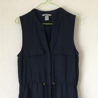 エイチアンドエム(H&M)のH&M ノースリーブミニワンピ(ミニワンピース)