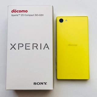 ソニー(SONY)のXperiaZ5 Compact [美品] TVアンテナケーブル付き(スマートフォン本体)