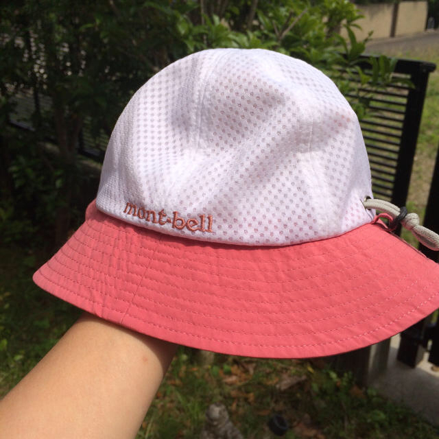 モンベル キッズ帽子 50〜52 紐で調節可能 数回着用のみ美品！
