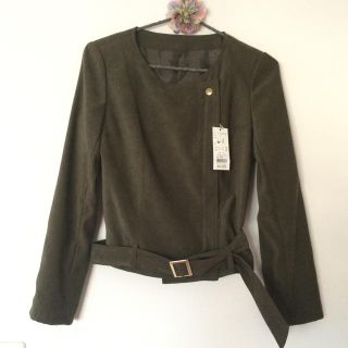 新品☆クリスタルシルフ トップス アウター ジャケット(ノーカラージャケット)