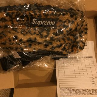 シュプリーム(Supreme)のレア supreme 17aw leopard fleece waist bag(ウエストポーチ)