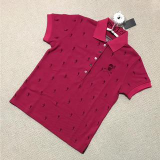 マークアンドロナ(MARK&LONA)の新品 マークアンドロナ 半袖 ポロシャツ ピンク(ウエア)