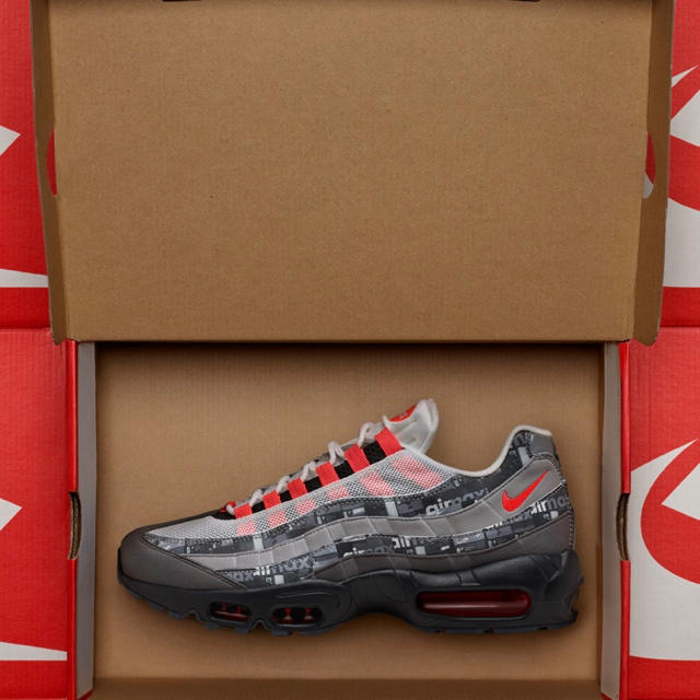 スニーカーNIKE AIR MAX 95 PRNT ブラック 24.5cm